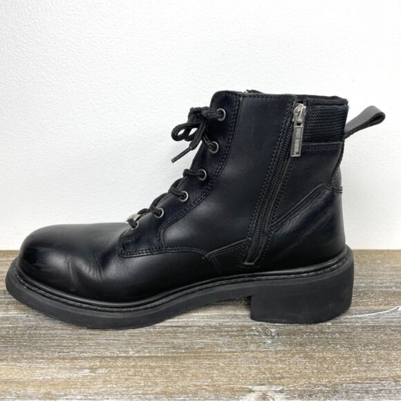 Harley Davidson Mens Leather Lace Up Riding Boots Sz 11 main image 7
